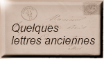 Marcophilie : Lettres anciennes